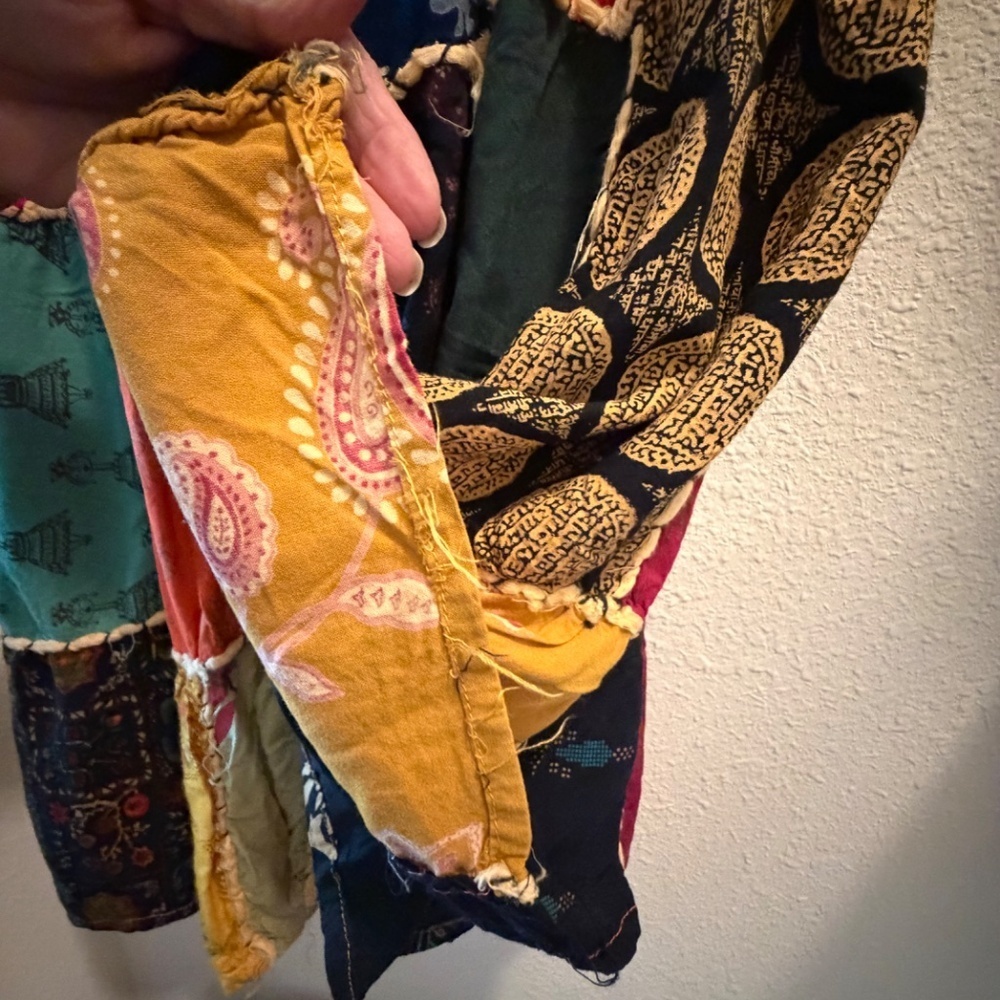 Kantha Patchwork Skirt, One of a kind, Fits like a Small - Picture 10 of 16